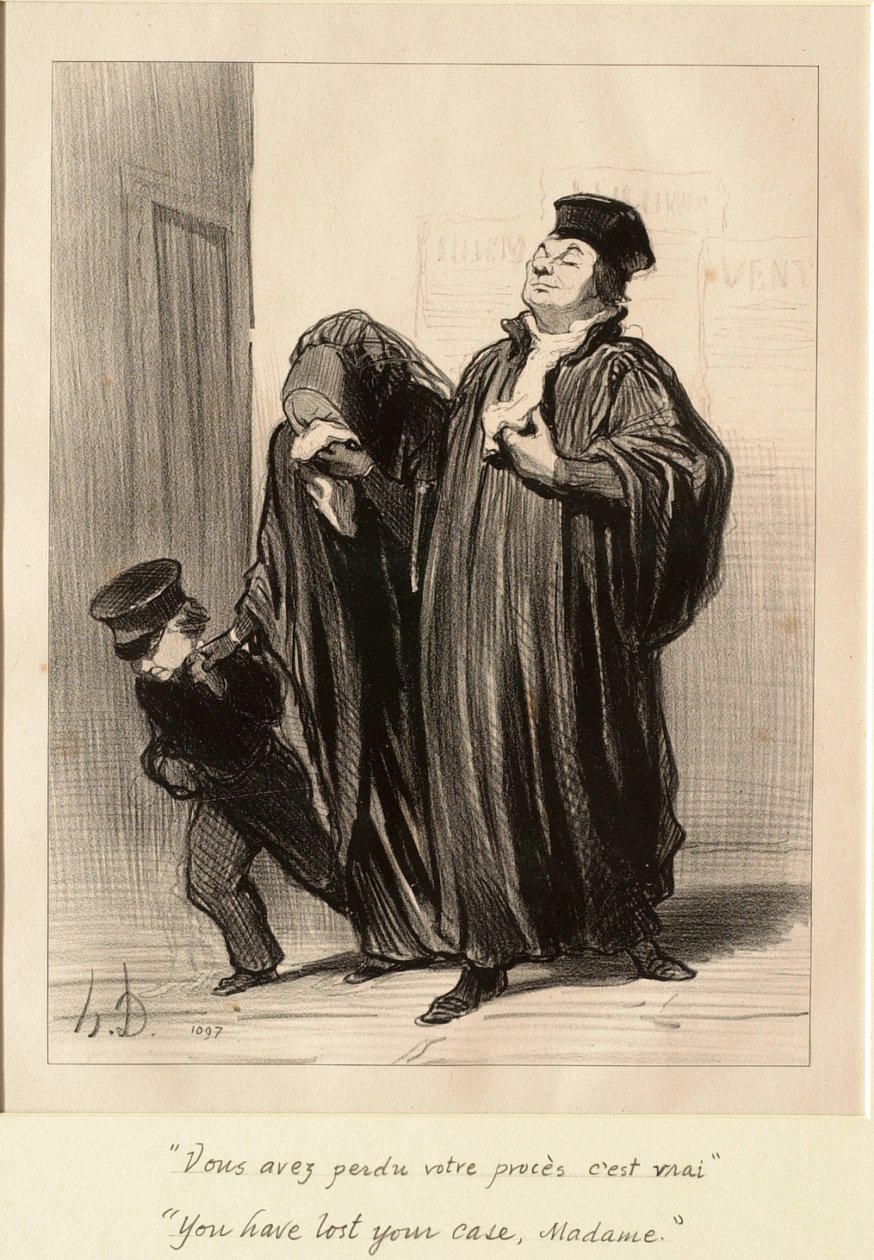 You have lost your case, Madame by Honoré Daumier