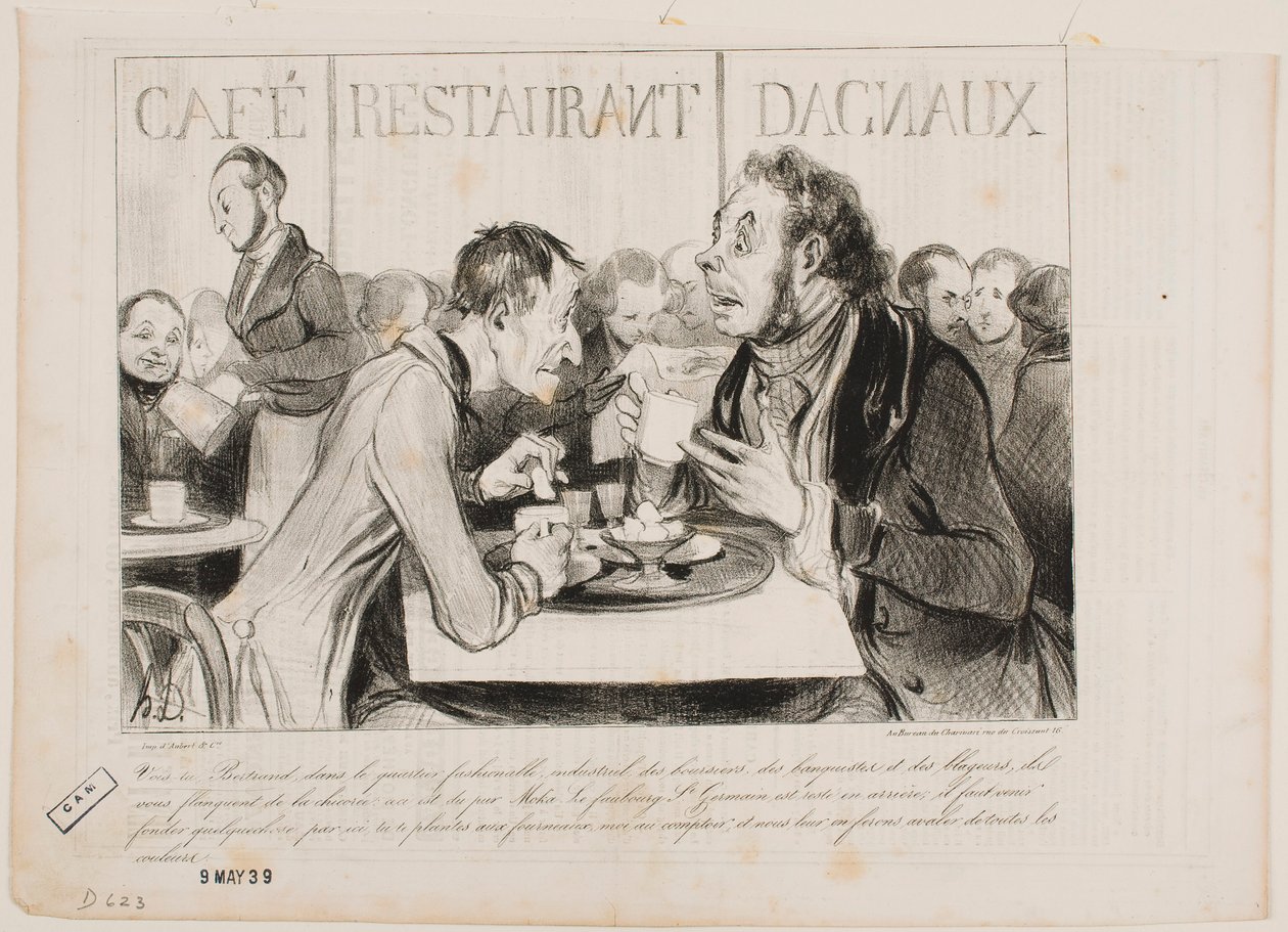 You see, Bertrand, in this fashionable district of industrialists... by Honoré Daumier