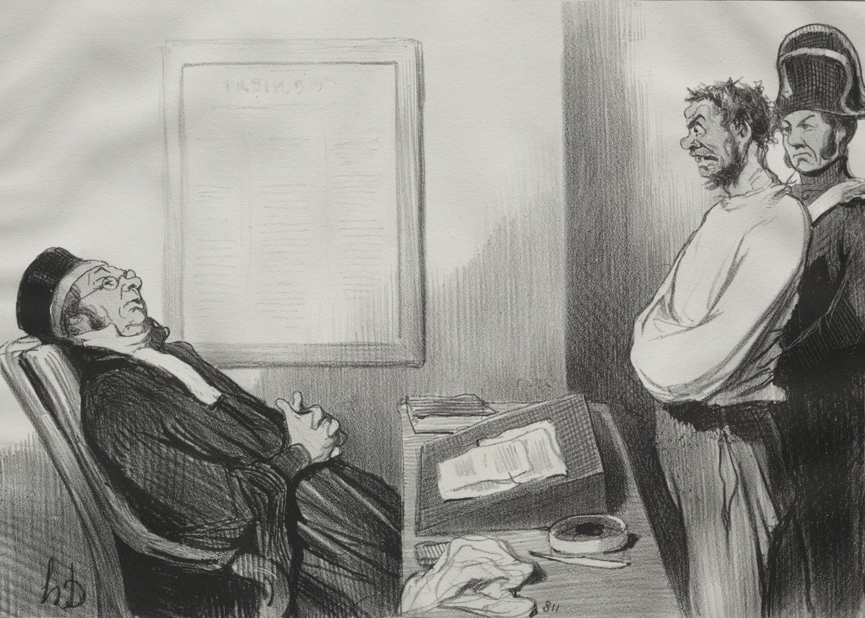 You Were Hungry...That is Not a Reason... by Honoré Daumier