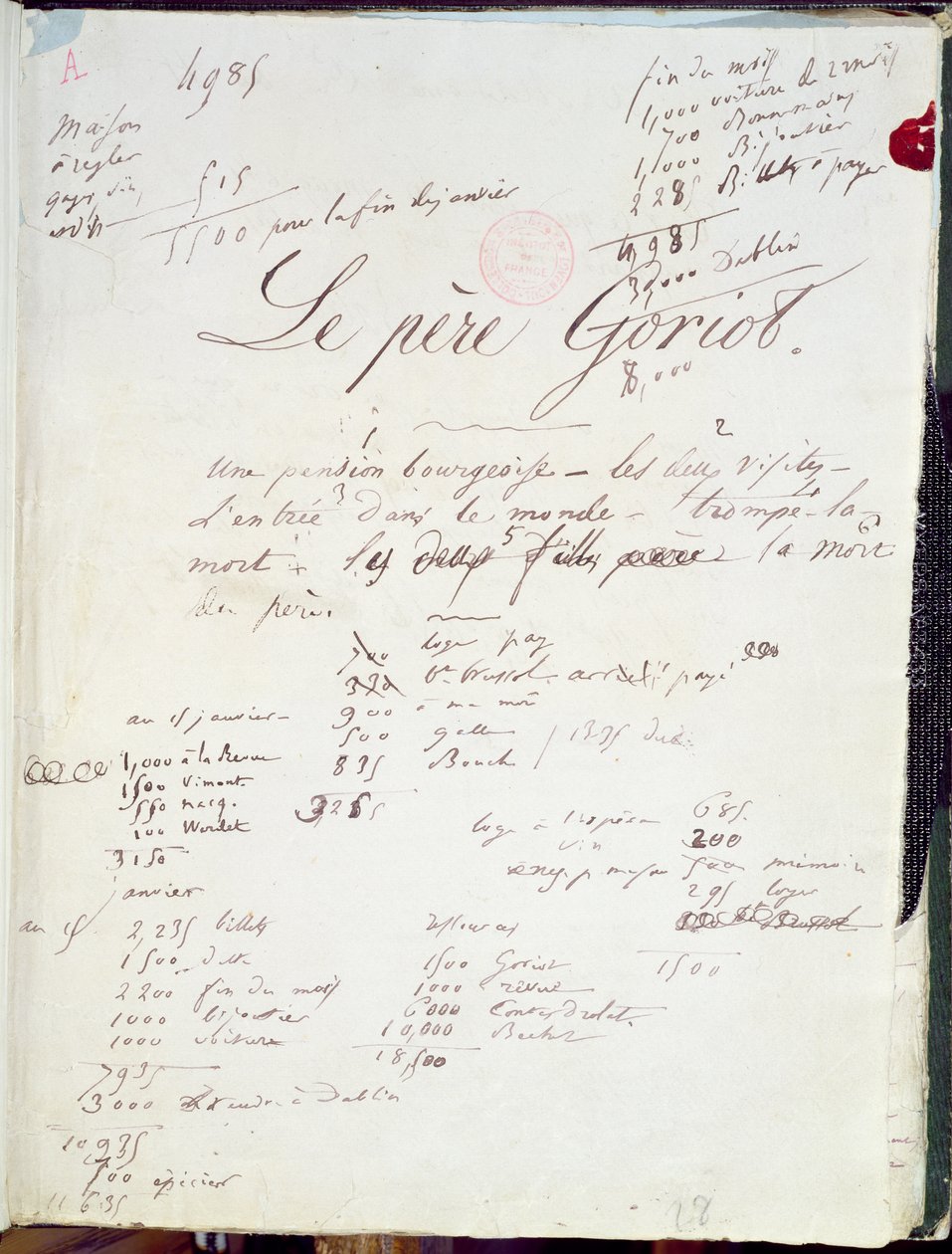 Manuscript page of 