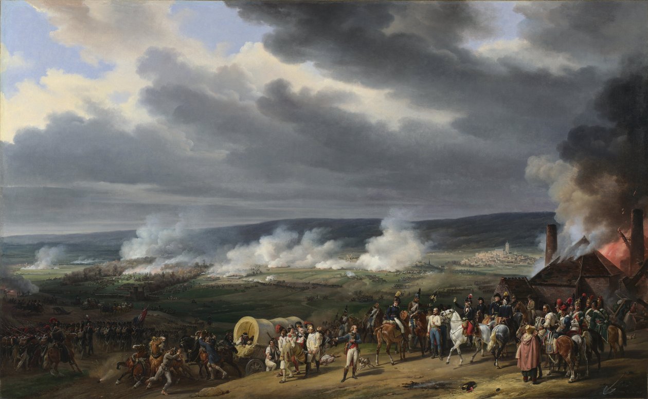 Battle of Jemappes on November 6, 1792 between Austria and France by Emile Jean Horace Vernet