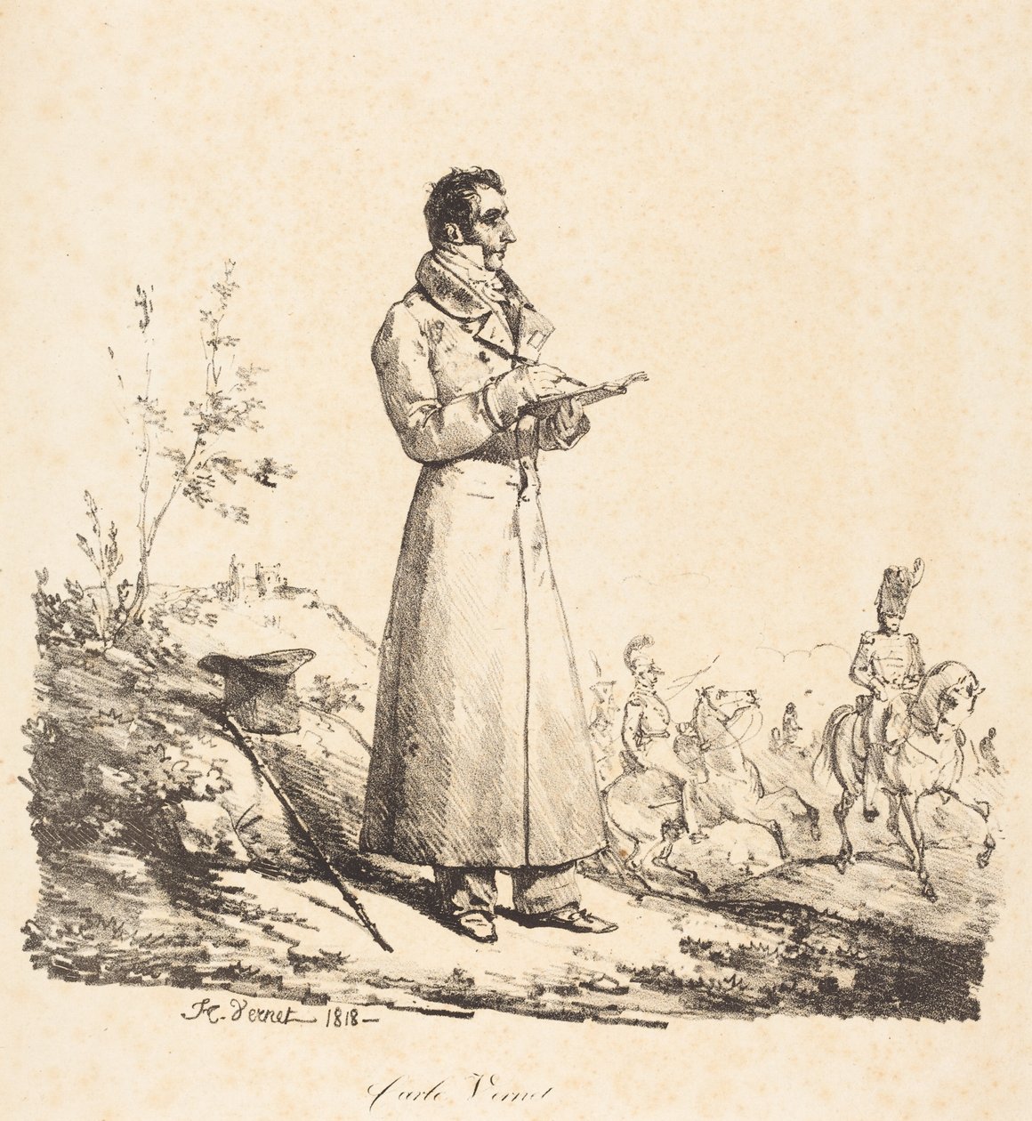 Carle Vernet, Full-Length by Horace Vernet