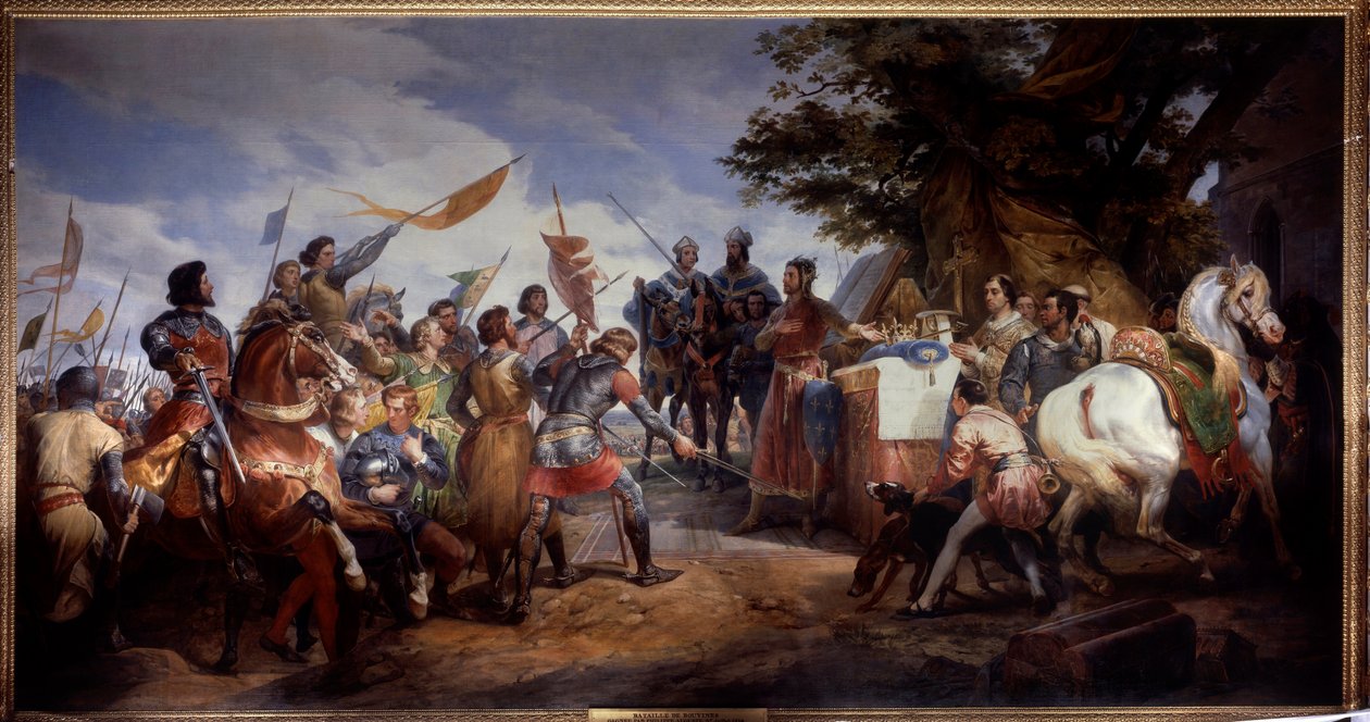 Franco-English War (1202-1214): The Battle of Bouvines on 27/07/1214 by Emile Jean Horace Vernet