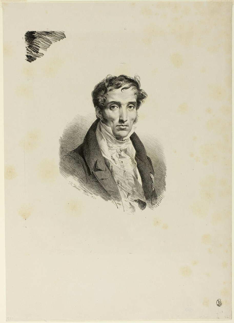 Portrait of Pierre Guérin by Emile Jean Horace Vernet
