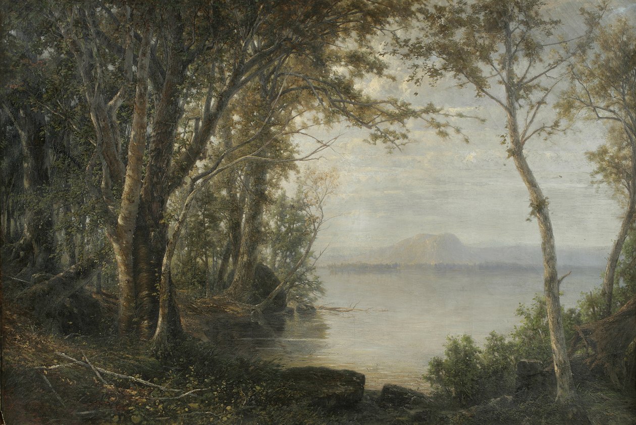 Mount Katahdin, Landscape with Lake and Mountain by Horace Wolcott Robbins