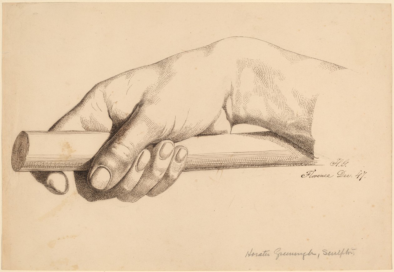 Right Hand Holding Short Rod by Horatio Greenough