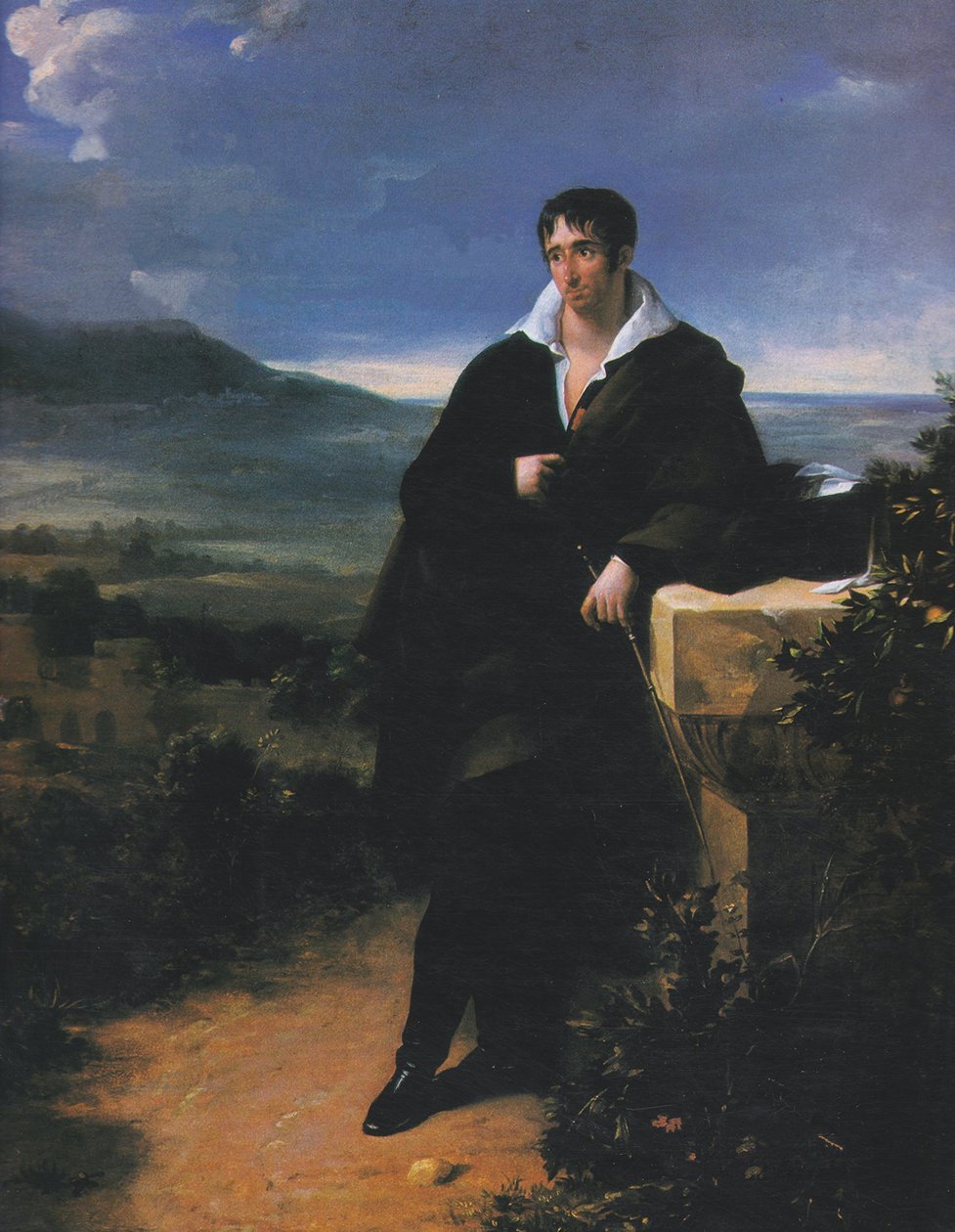 Portrait of Camille de Tournon in the Roman Countryside by Hortense Haudebourt Lescot