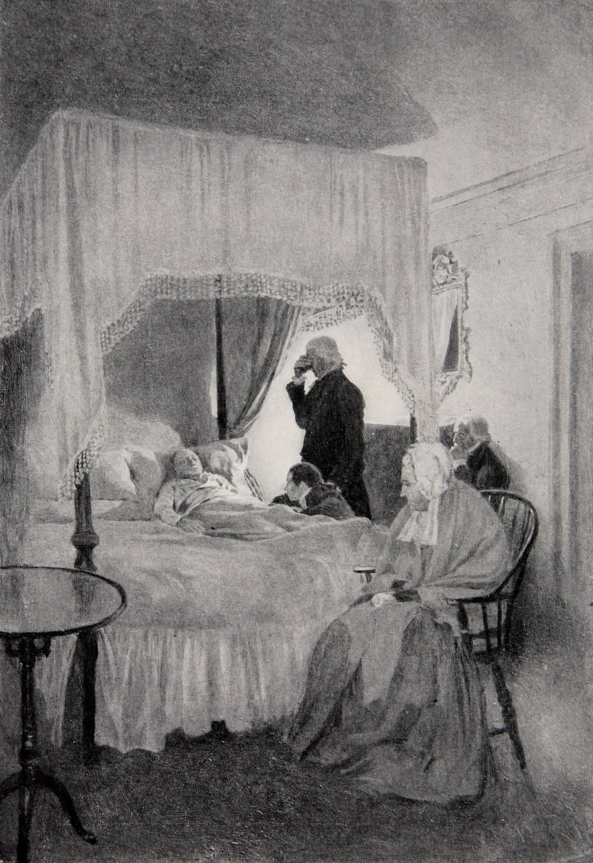 The Death of Washington at Mount Vernon, 14th December 1799 by Howard Pyle