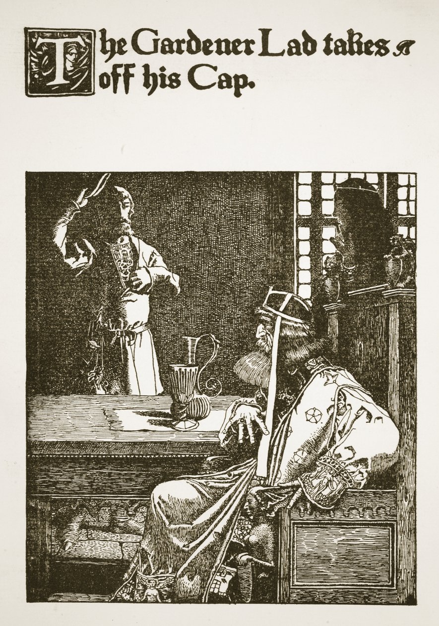 The Gardener Lad takes off his Cap, illustration from 'The Story of ...