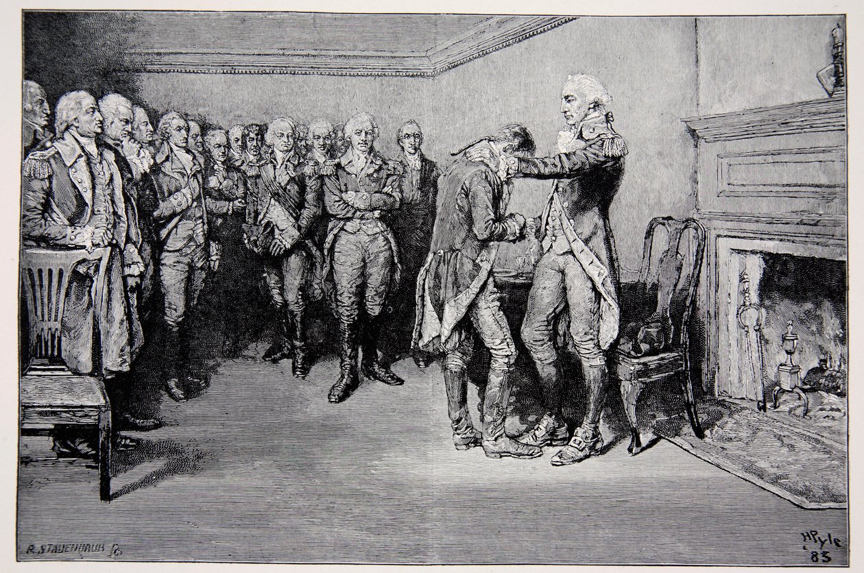 Washington Taking Leave of His Officers, December 4th 1783 by Howard Pyle