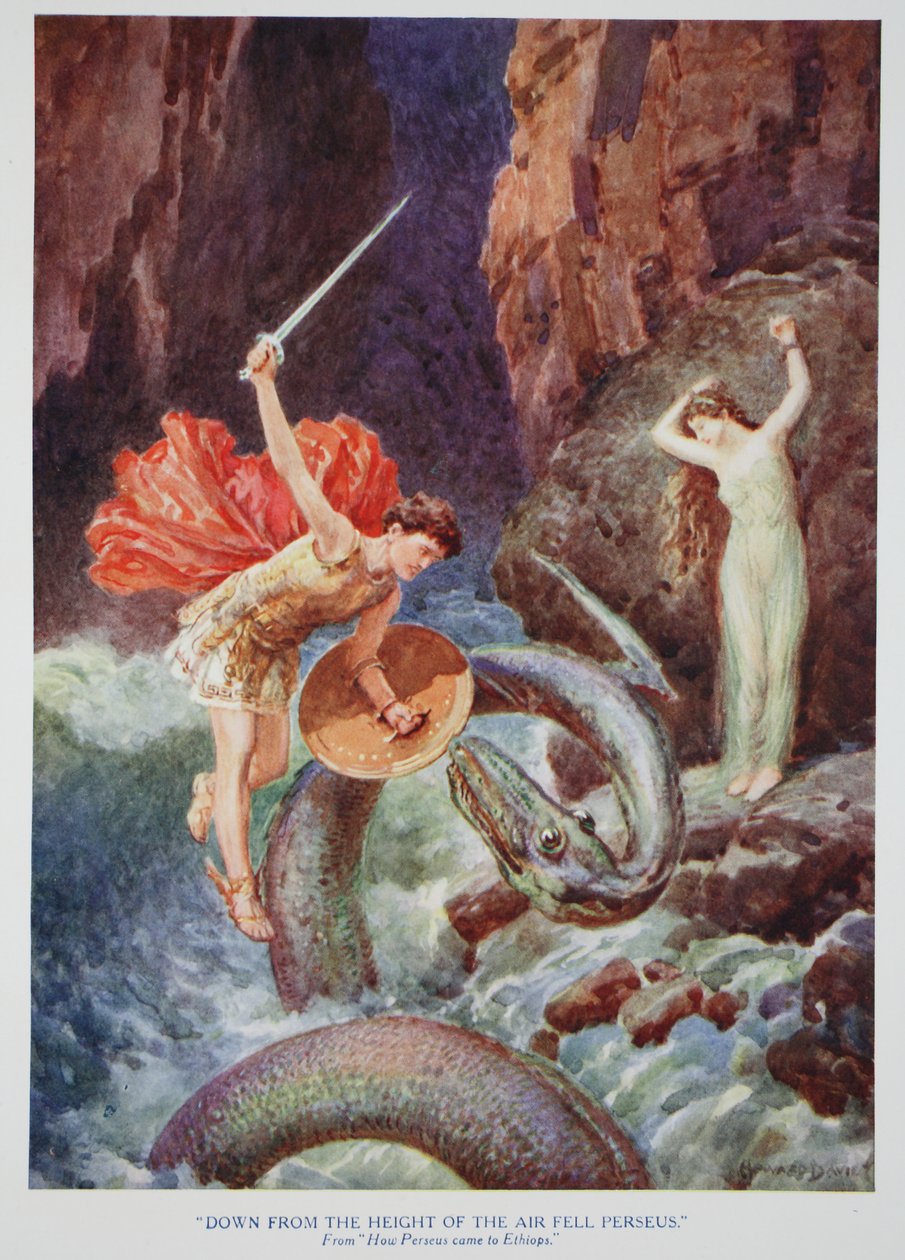 Down from the height of the air fell Perseus by Howard Davie