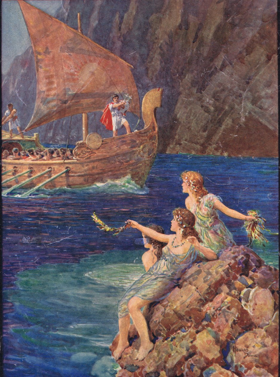Water nymphs calling to the 'Argo', illustration for The Heroes of ...