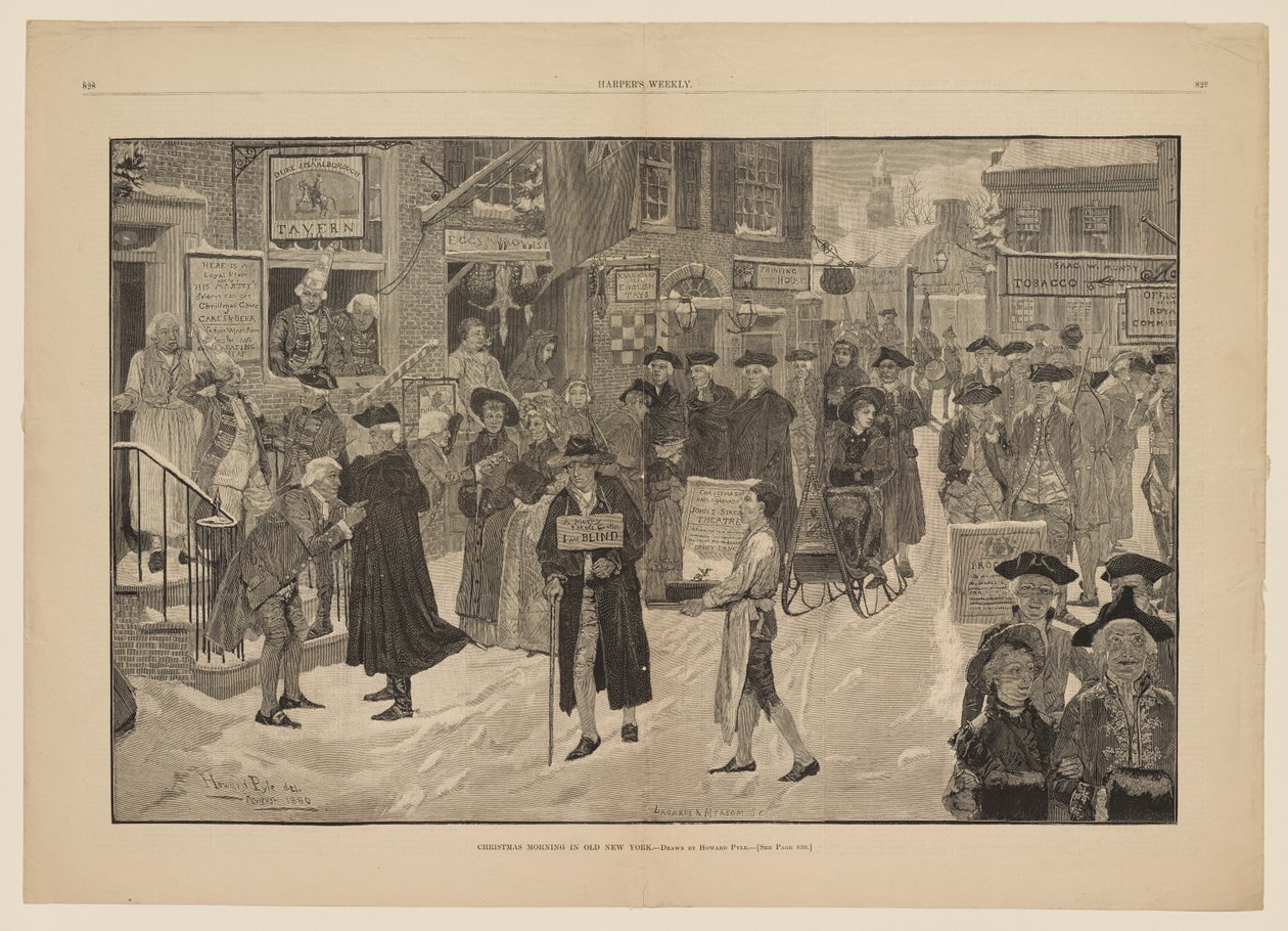 Christmas Morning in Old New York by Howard Pyle