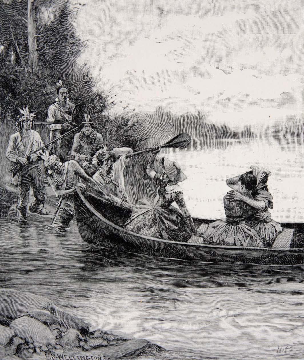 The capture of Elizabeth and Frances Galloway, published in Harper's ...