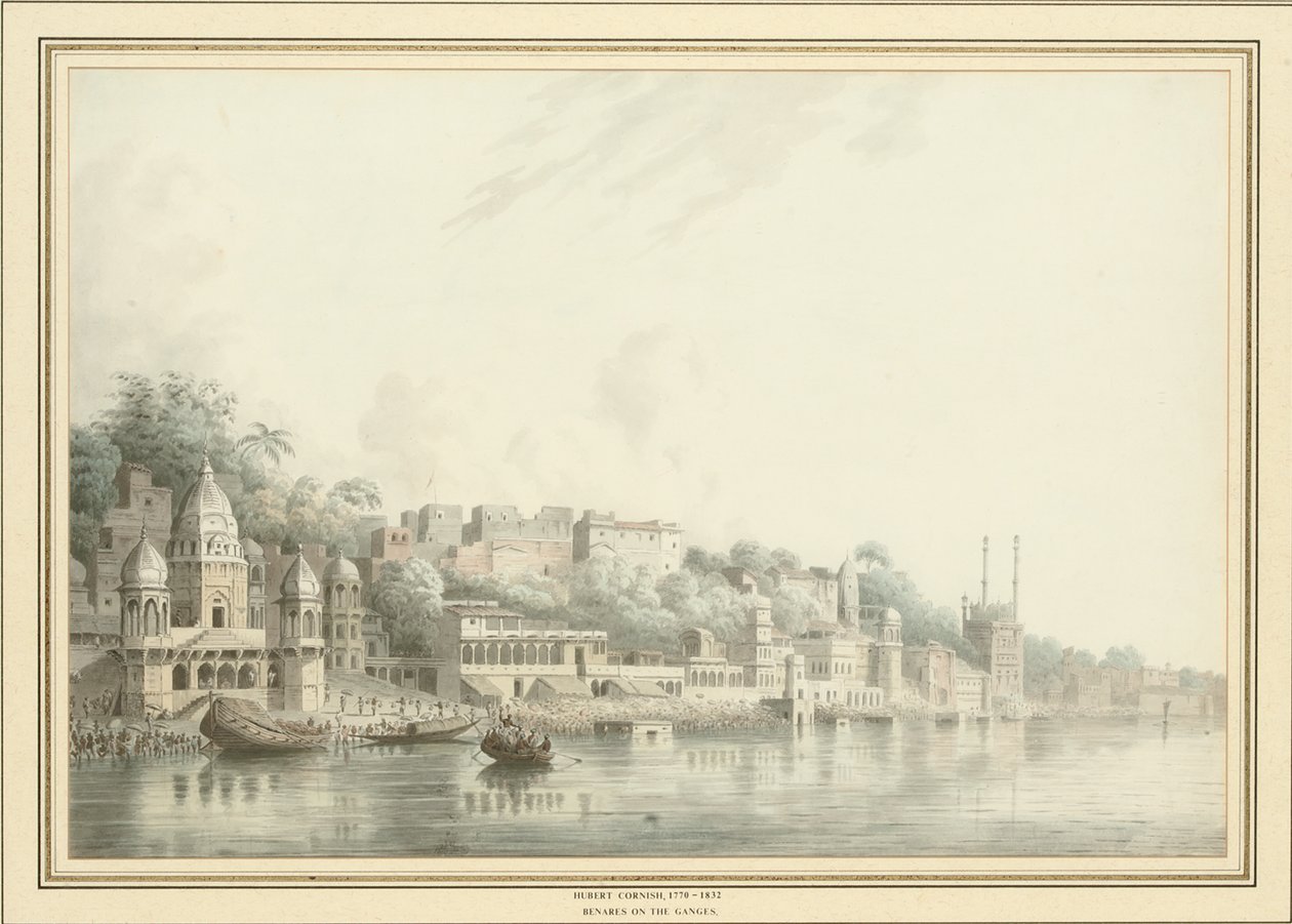 Benares on the River Ganges by Hubert Cornish