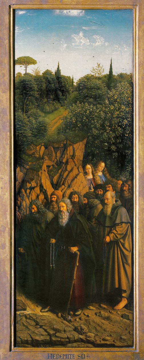 The Hermits by Hubert & Jan van (1390-1441) Eyck