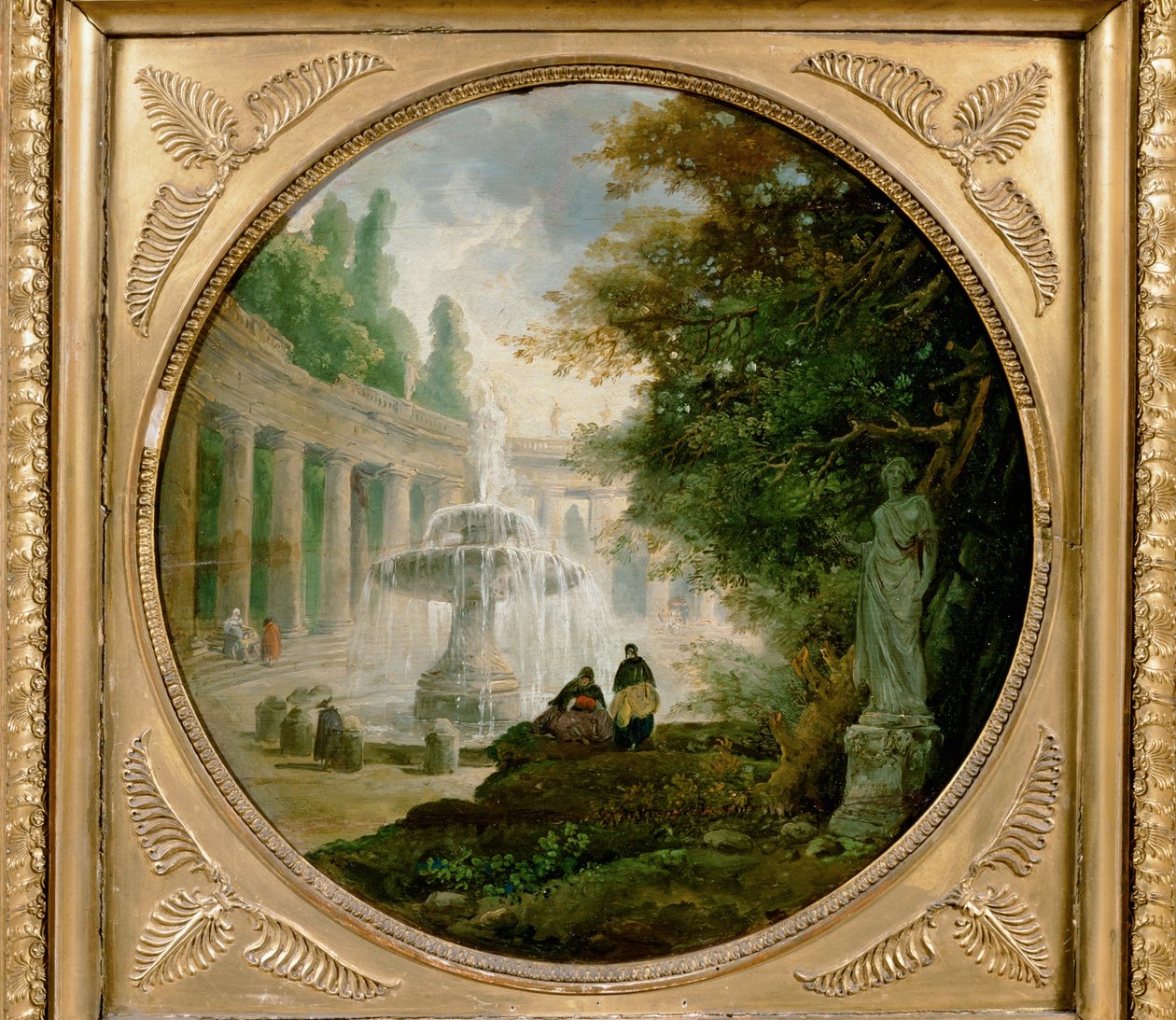Park with Fountain by Hubert Robert