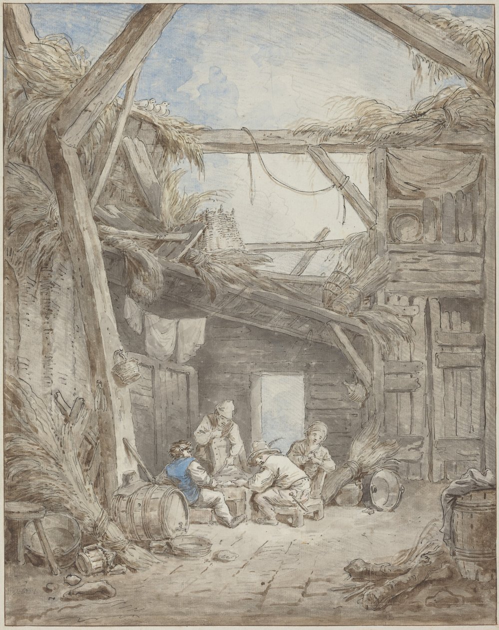Ruined Farm by Hubert Robert