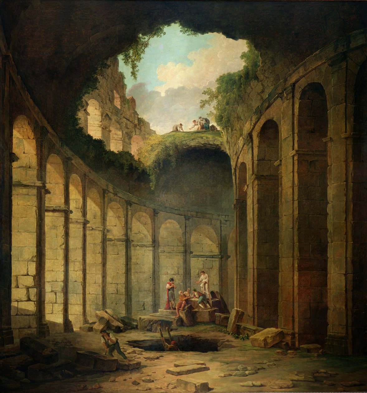 The Colosseum, Rome by Hubert Robert: Buy fine art prints
