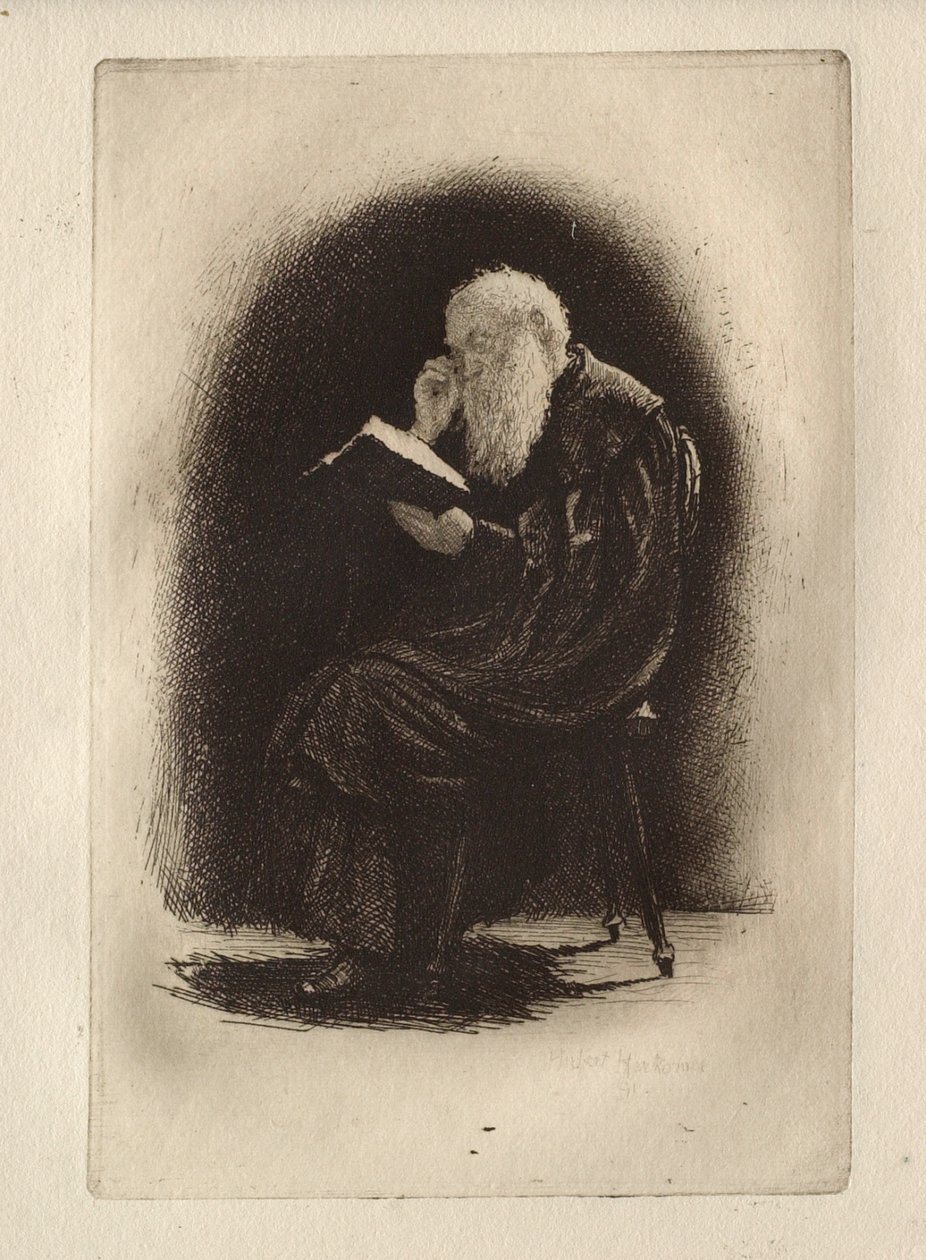 A Charterhouse Study by Hubert von Herkomer