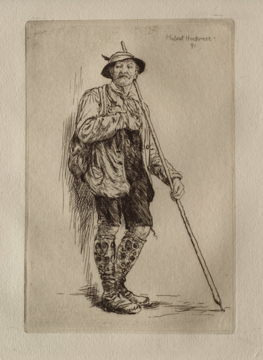 Bavarian Peasant by Hubert von Herkomer