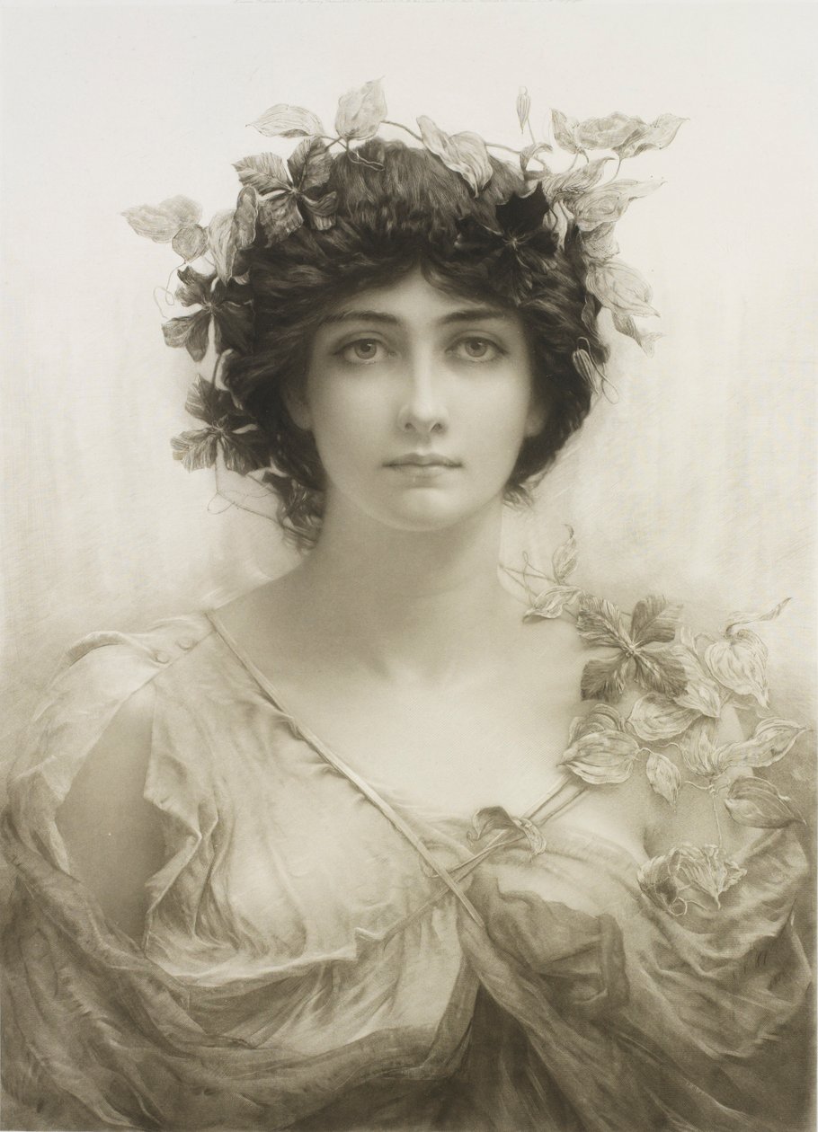 Clematis by Hubert von Herkomer