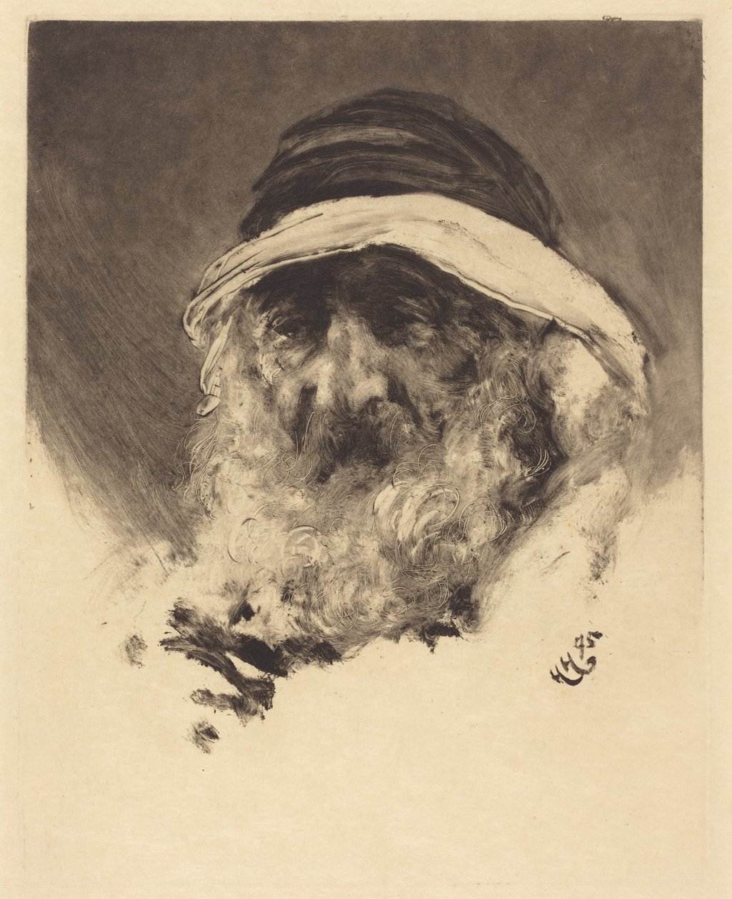 Study of an Arab Head by Hubert von Herkomer