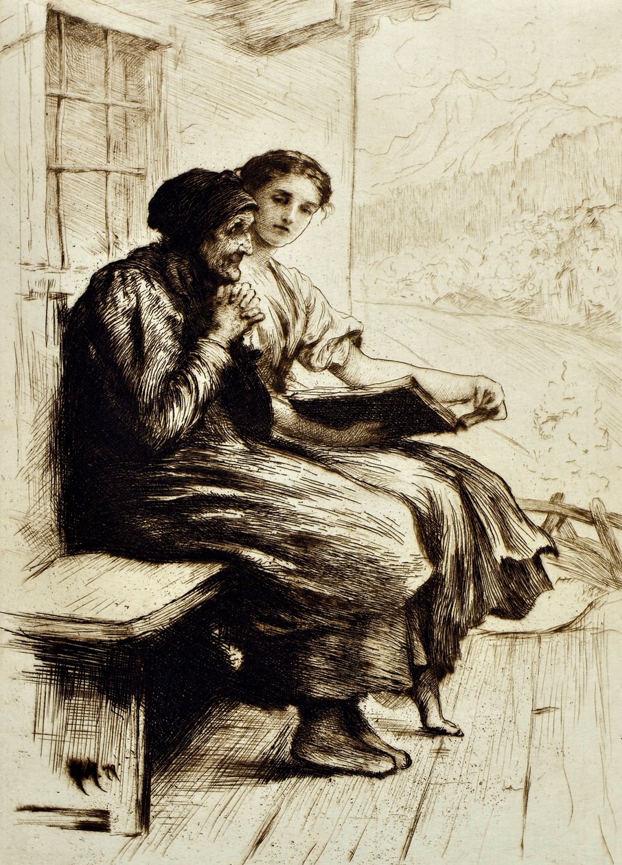 Words of Comfort by Hubert von Herkomer