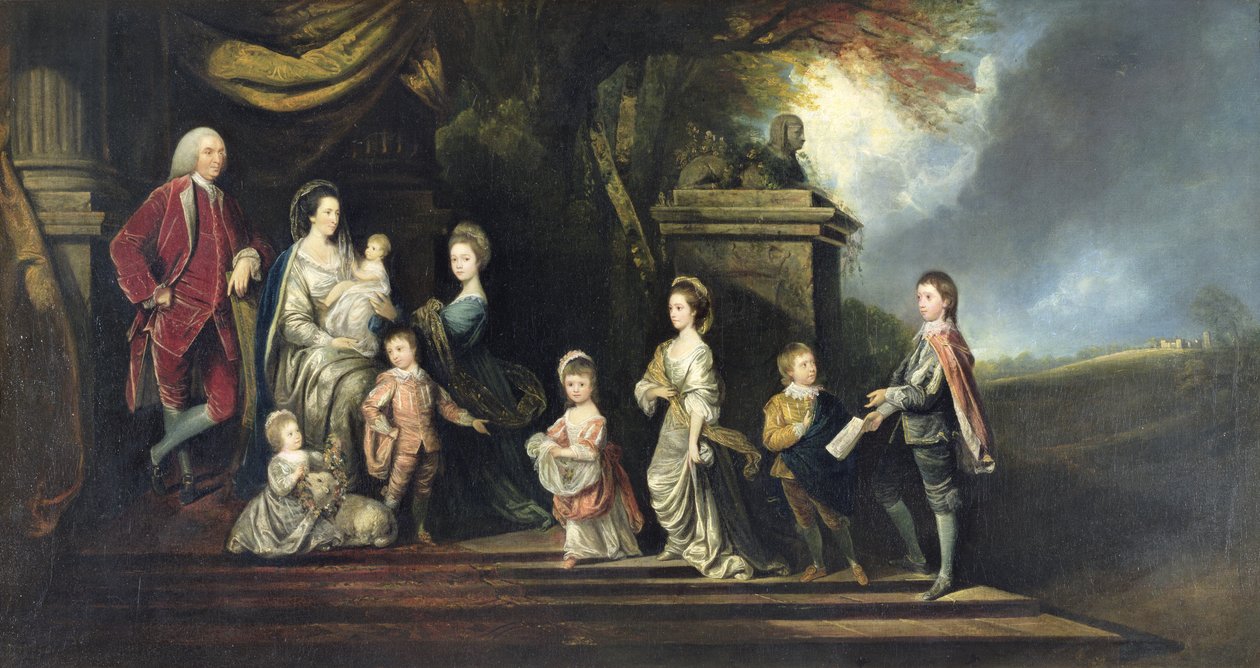 John 2nd Earl of Egmont and His Family, c.1770 by Hugh Barron