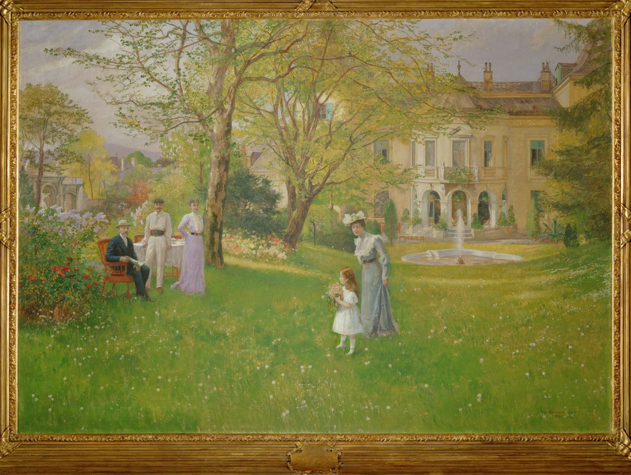 Park of an elegant Viennese villa by Hugo Charlemont