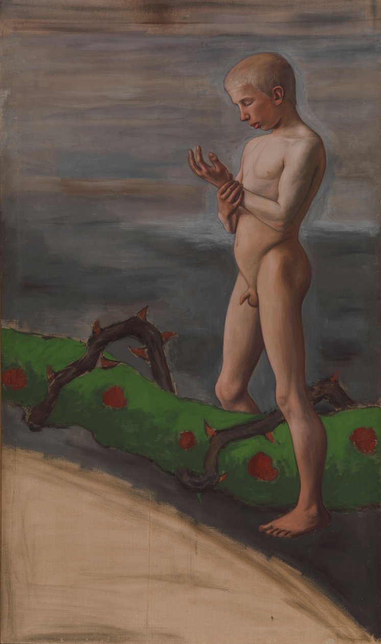 Boy Carrying the Garland of Life by Hugo Simberg