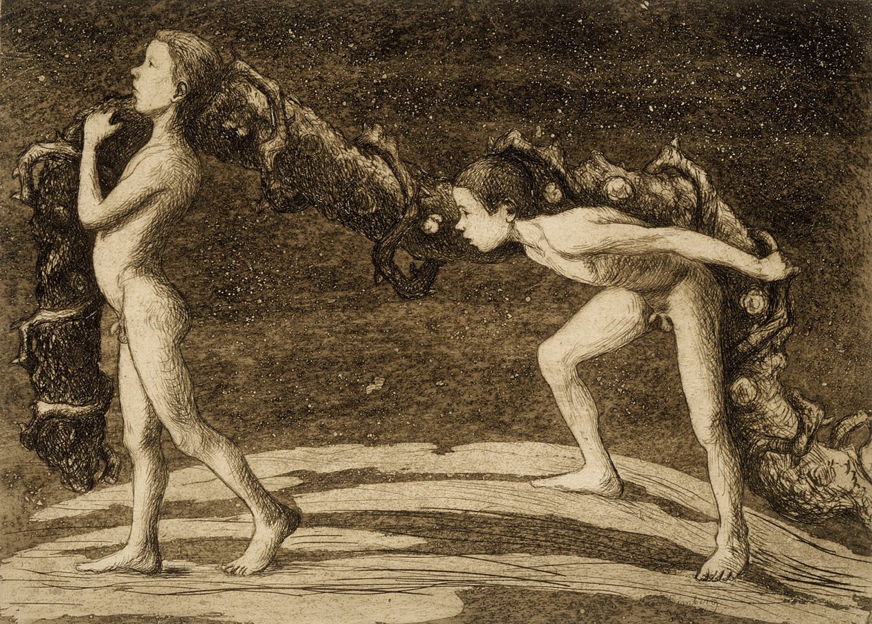 Garland Bearers by Hugo Simberg