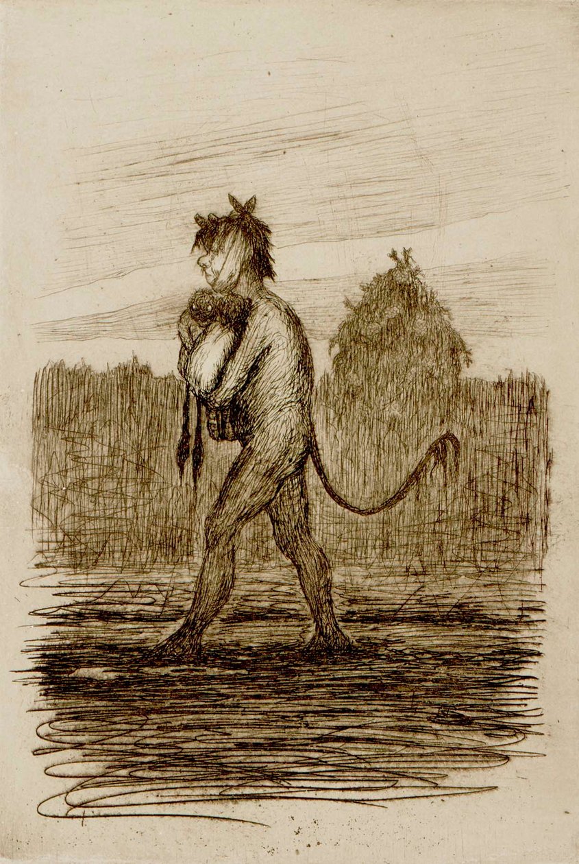 Poor Devil and the Twins by Hugo Simberg