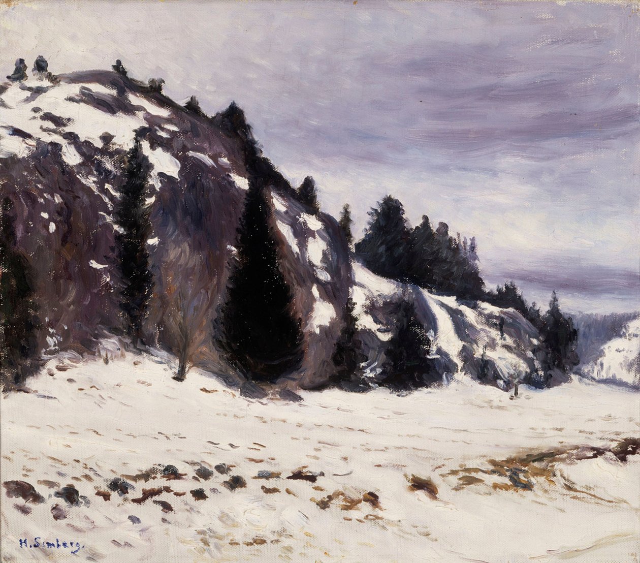 Winter Landscape by Hugo Simberg