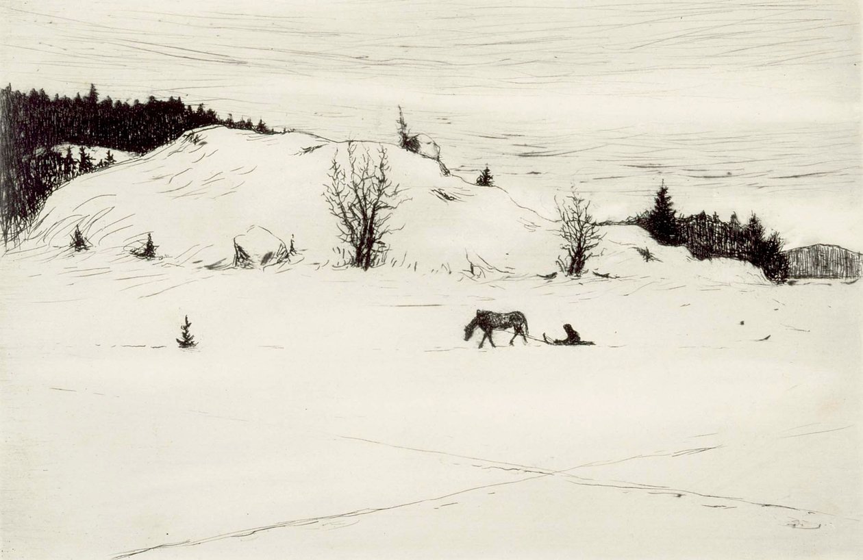 Winter Road II by Hugo Simberg