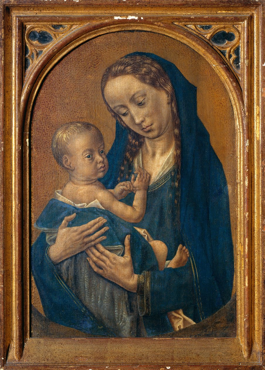Virgin and Child with the Crescent Moon by Hugo van der Goes