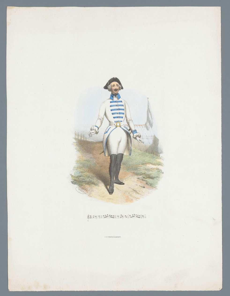 Man in Historical Costume by Huib van Hove Bz