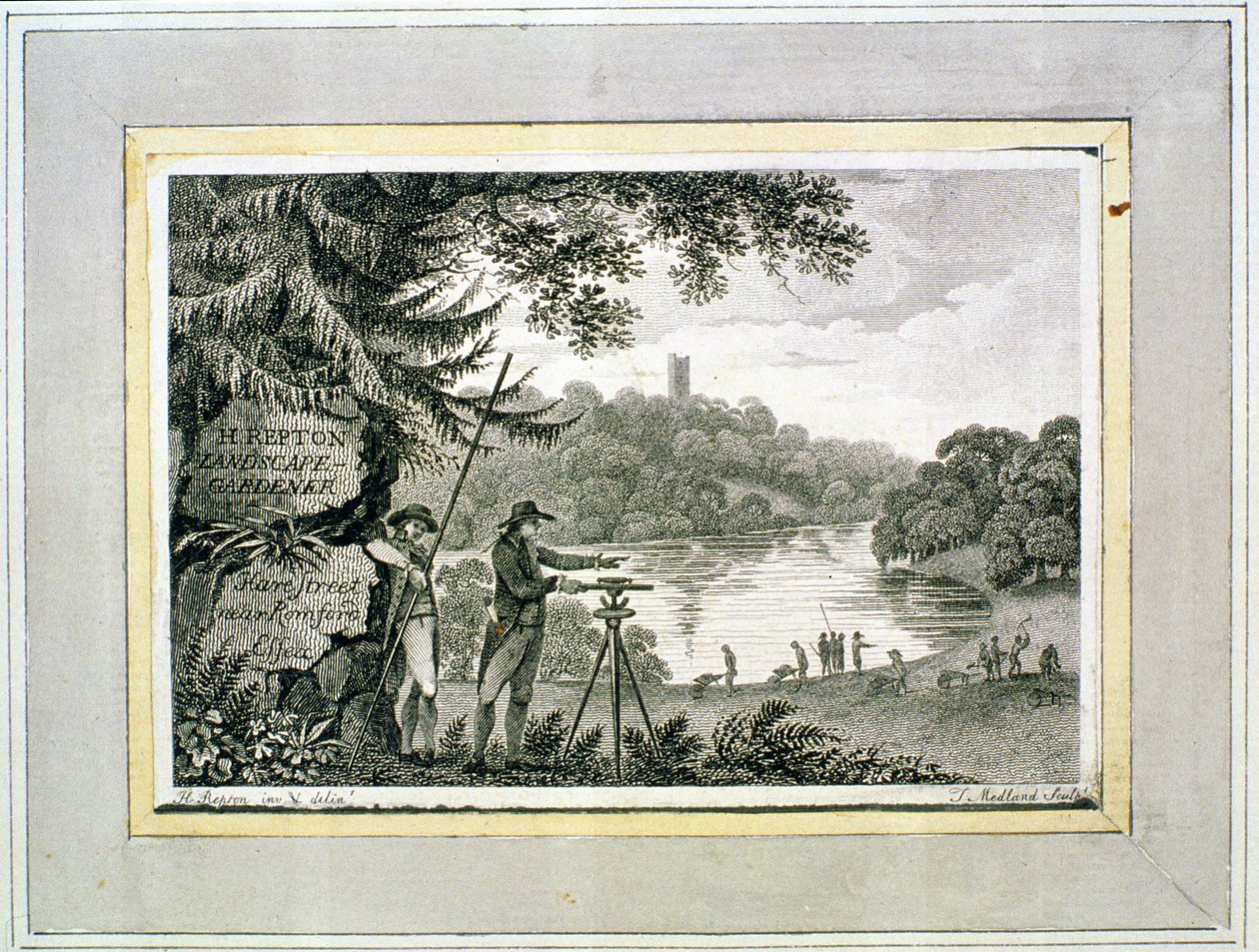 Calling Card of Humphrey Repton, Engraved by Thomas Medland by Humphry Repton