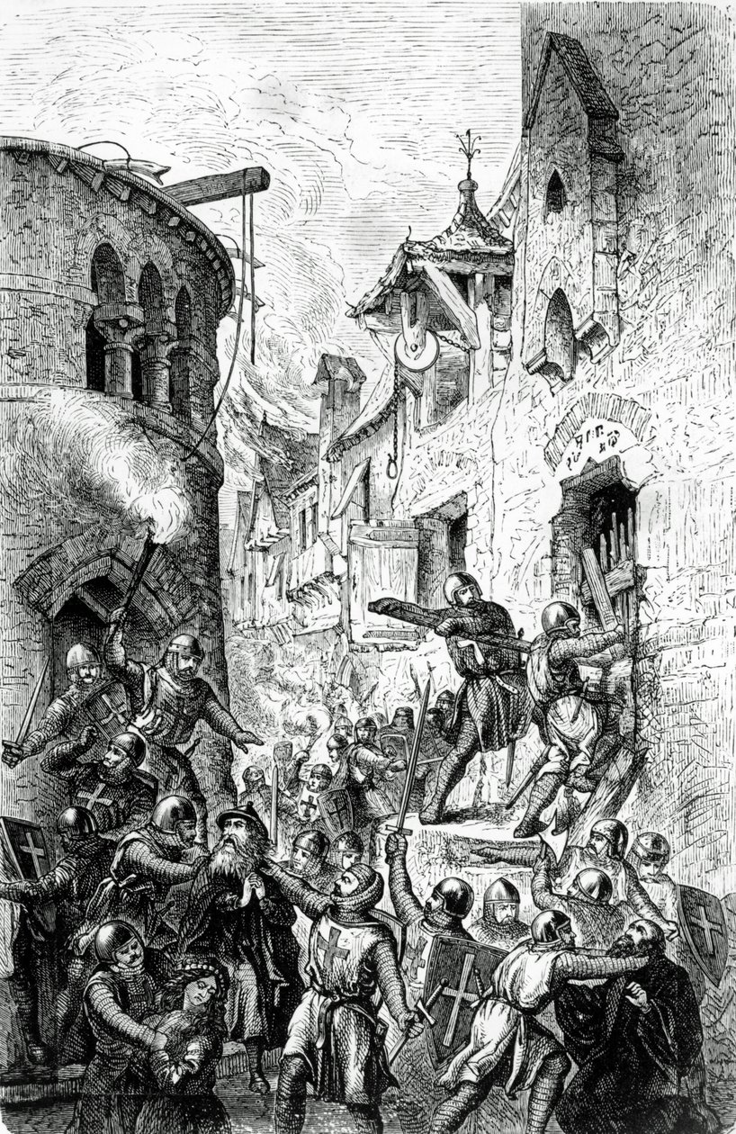 Antisemitism and Persecution of Jews by Crusaders by Hungarian School