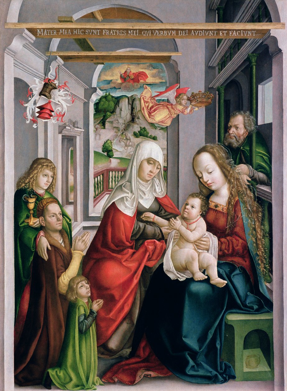 St. Anne with the Virgin and Child, Eperjes, c.1520 by Hungarian School