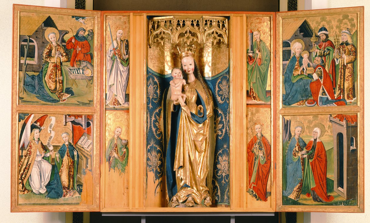 The Altarpiece of the Virgin Mary from Szepeshely, c.1480 by Hungarian School