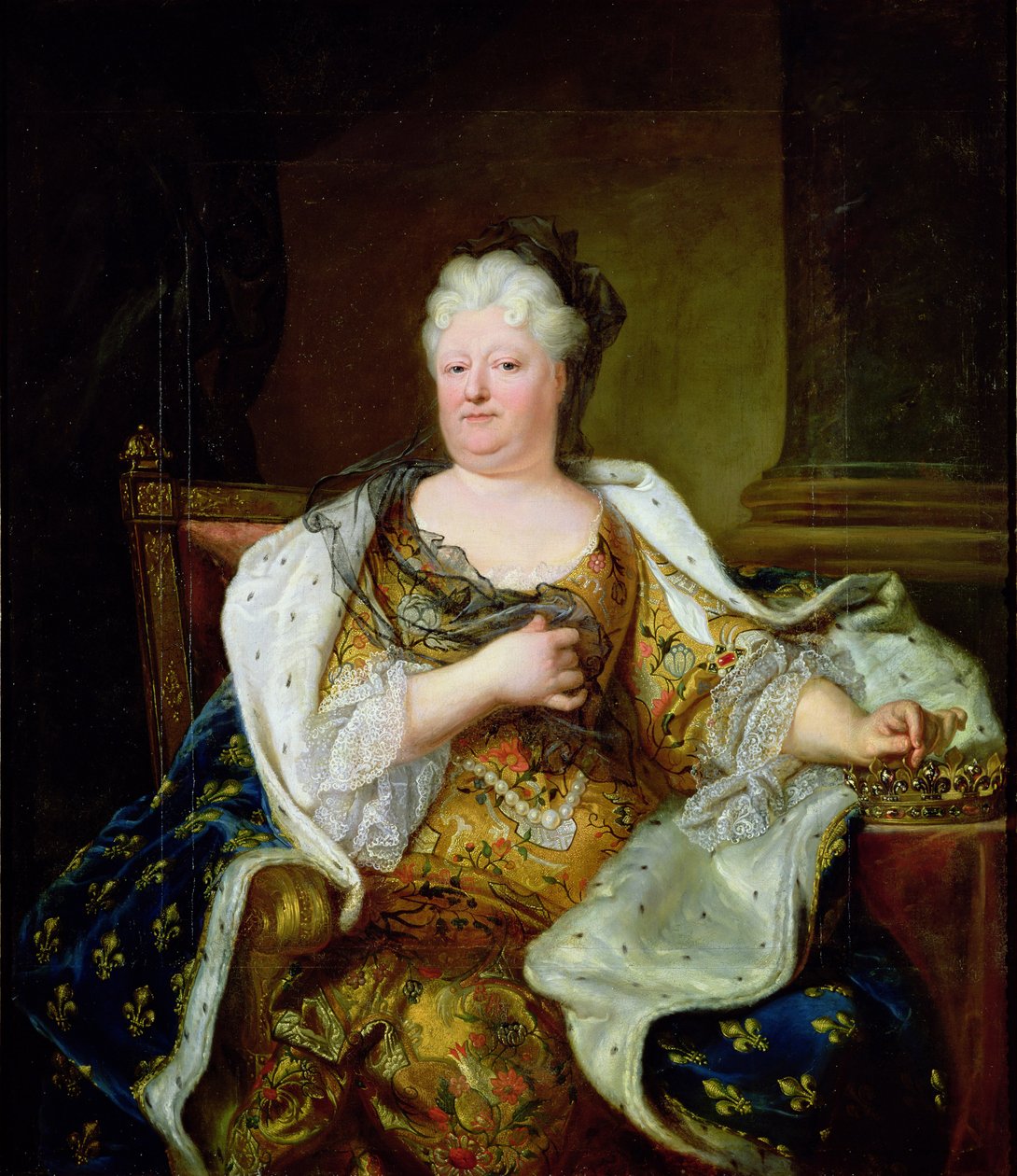 Portrait of Elizabeth Charlotte of Bavaria, Duchess of Orleans by Hyacinthe Francois Rigaud