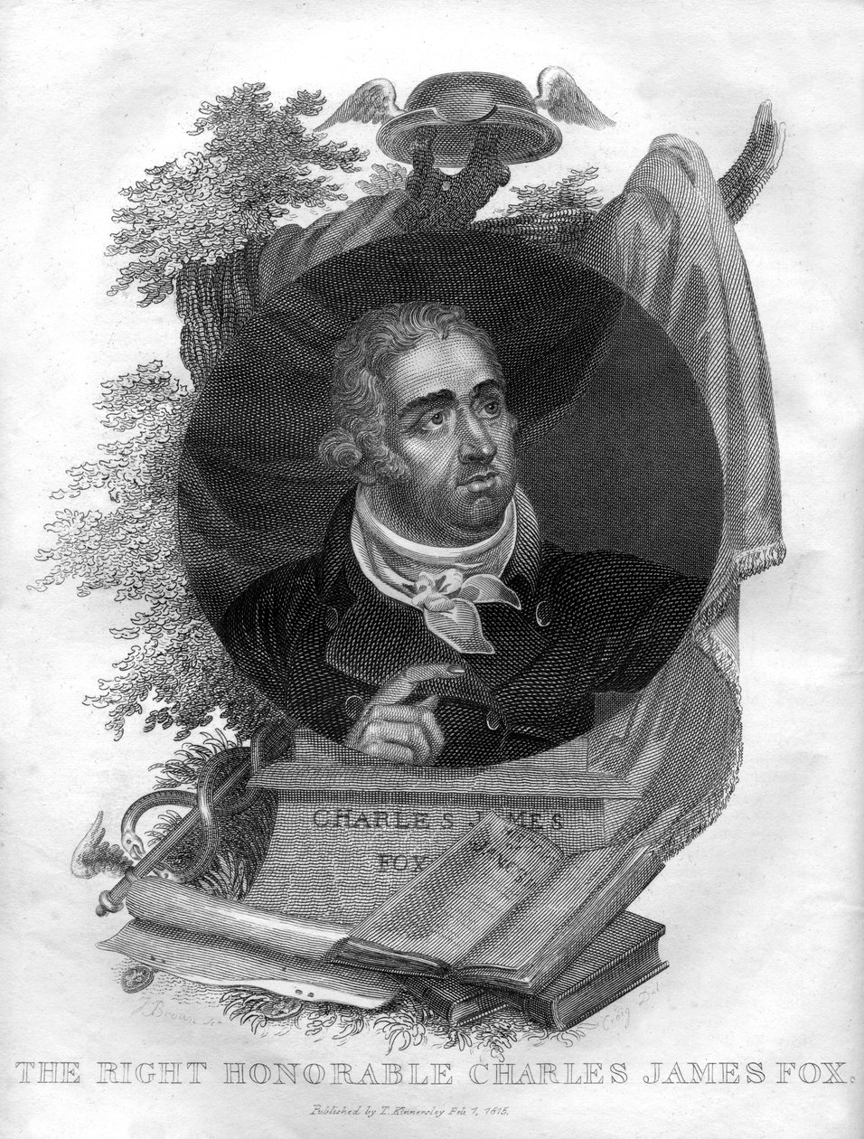 The Right Honorable Charles James Fox, 1816 by I. Brown