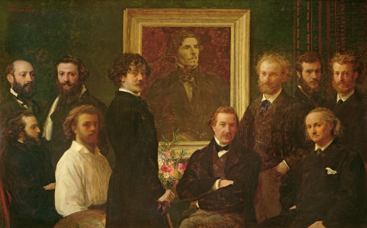 Homage to Delacroix by Ignace Henri Jean Fantin Latour