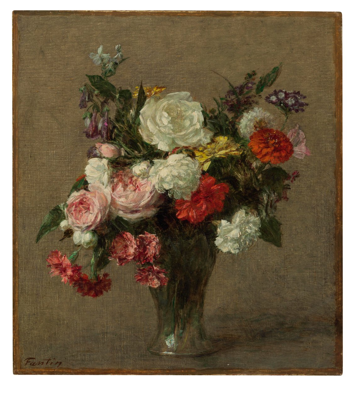 Flower Bouquet by Ignace Henri Jean Fantin-Latour