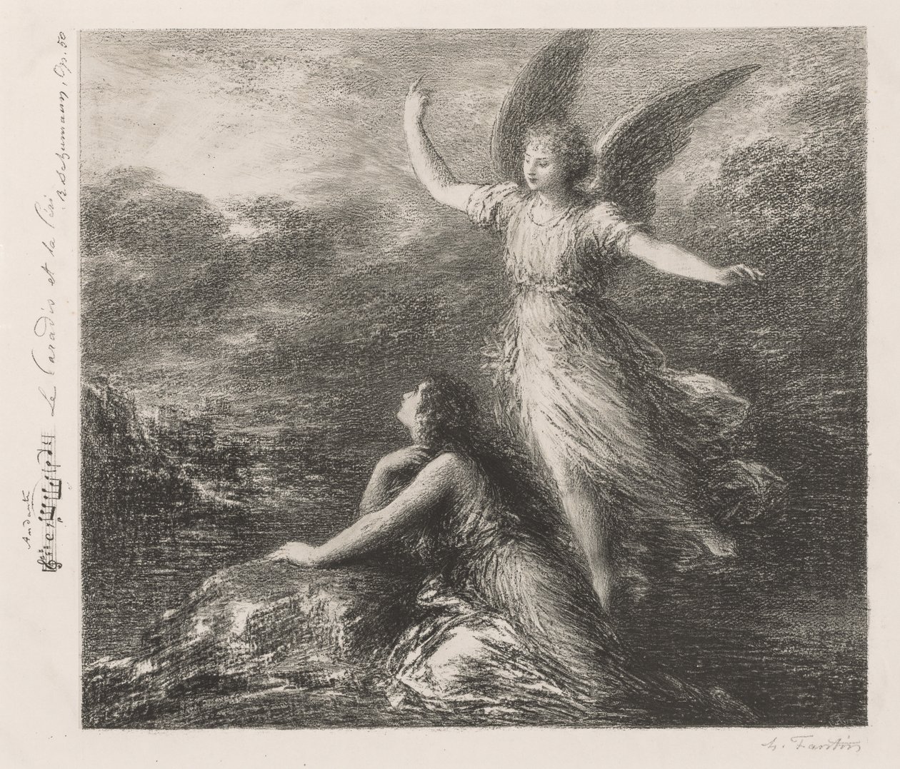 Le Paradis et la Péri by Ignace Henri Jean Fantin Latour