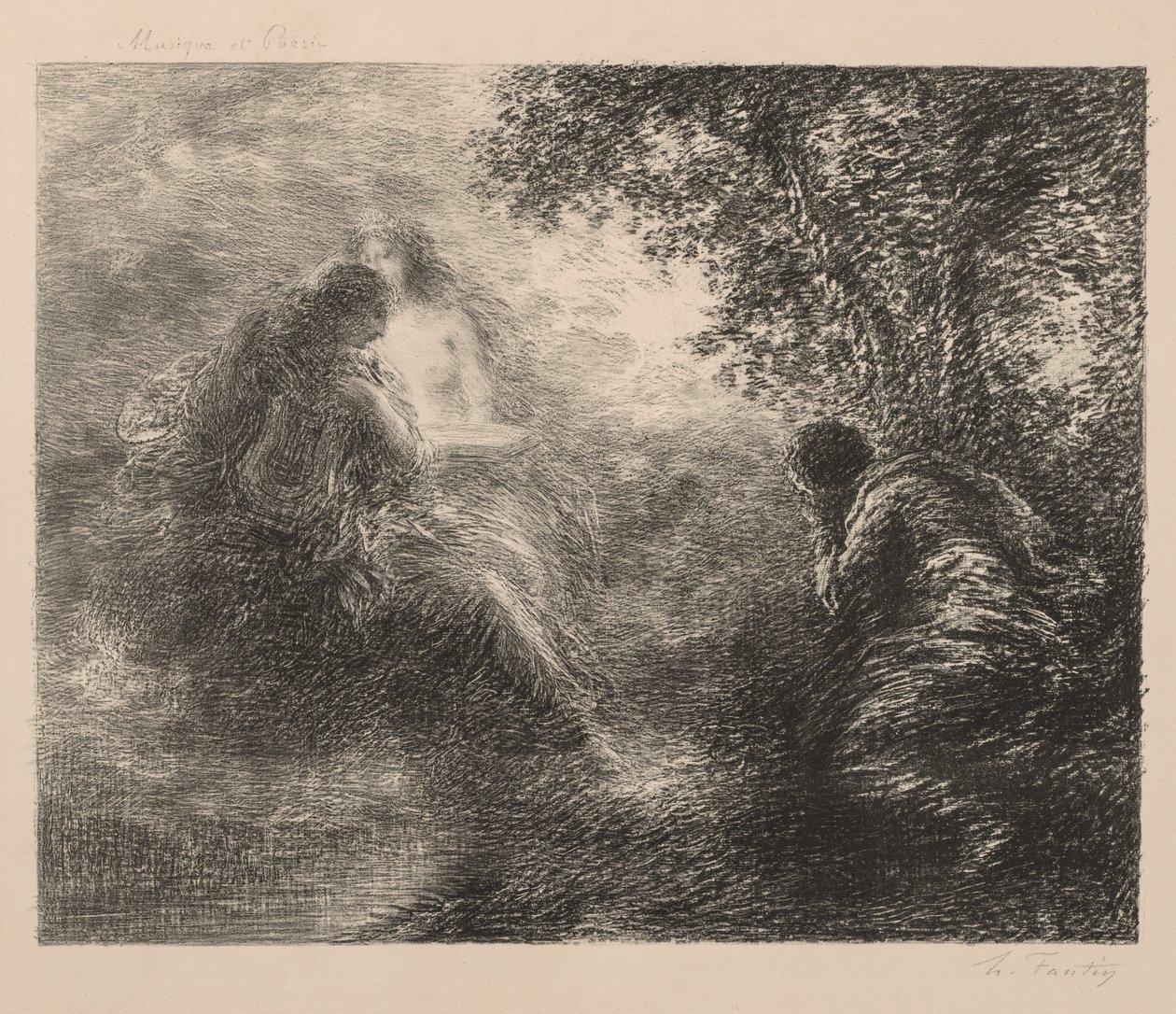 Music and Poetry, 1883 by Ignace Henri Jean Fantin Latour
