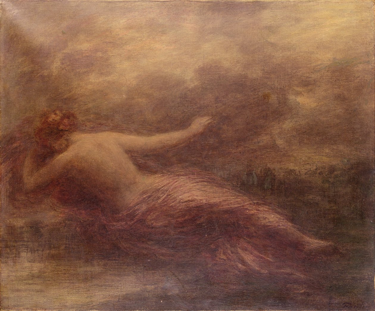 Night by Ignace Henri Jean Fantin-Latour