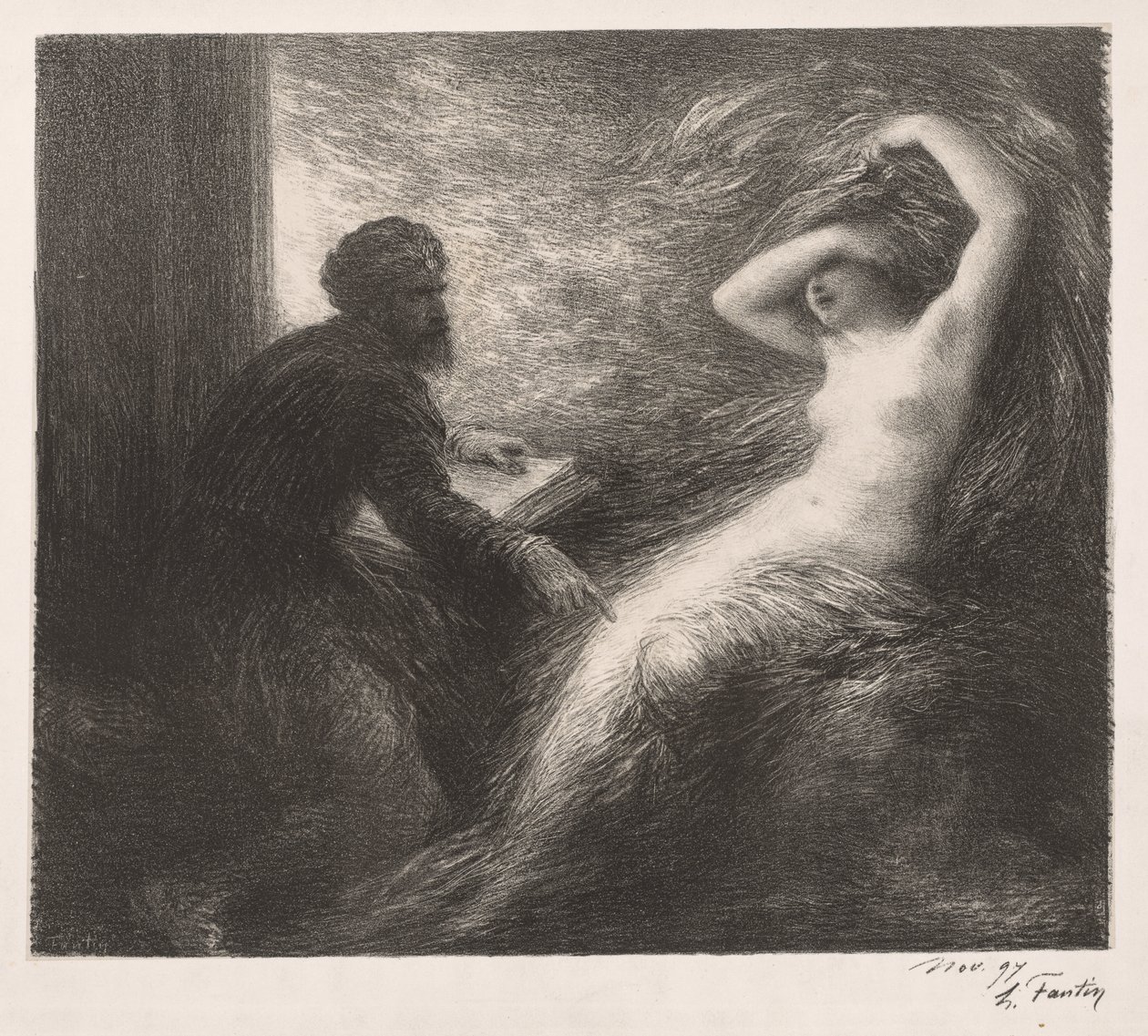 The Evocation of Kundry by Ignace Henri Jean Fantin-Latour