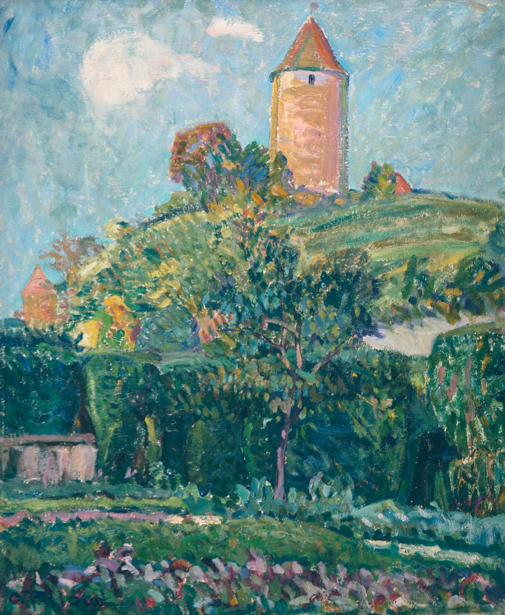 View of Romont by Ignace Nazaire Oswald Pilloud